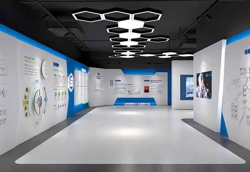 鄭州二七區(qū)展廳設(shè)計施工:紅色文化與商業(yè)的融合