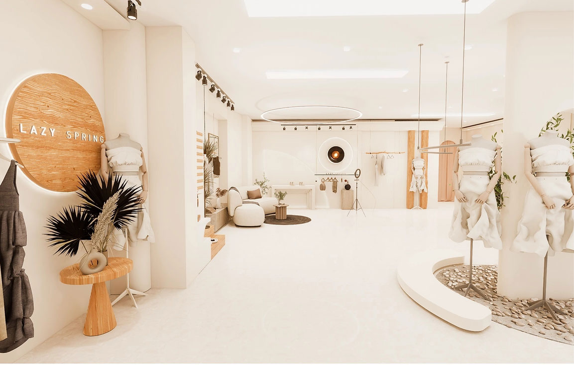 200平米鄭州服裝門店直播間設(shè)計(jì)效果圖