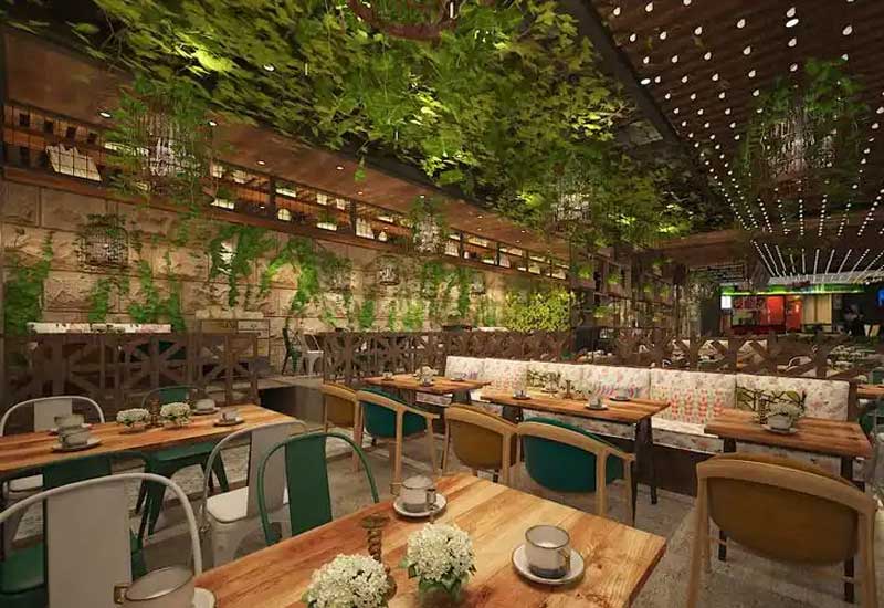 鄭州素食餐廳裝修:環(huán)保材料與自然風格的營造