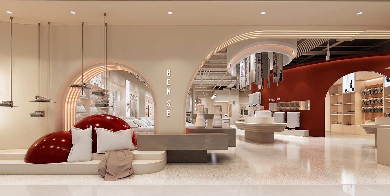 800平米鄭州家紡店面裝修設(shè)計(jì)效果圖