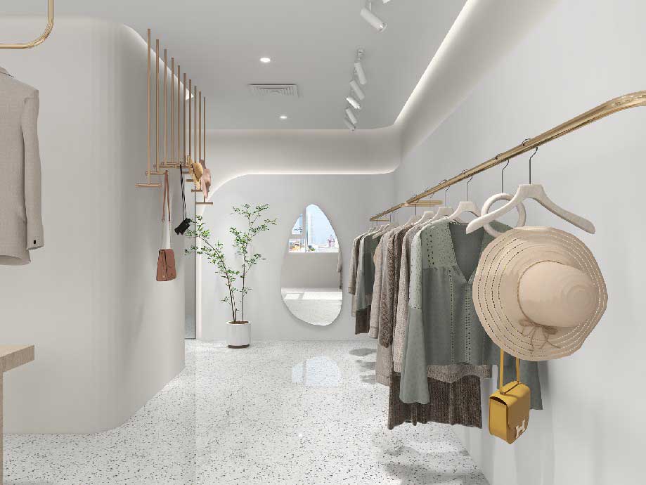 115㎡現(xiàn)代簡約服裝店設(shè)計(jì)裝修