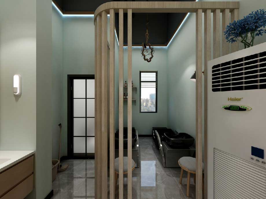 45平米美發(fā)店裝修設(shè)計裝修圖