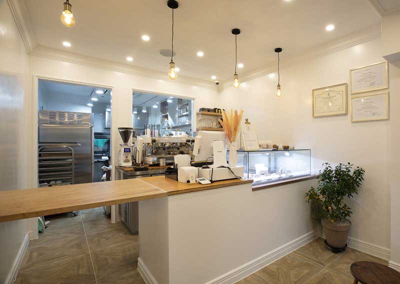 65平米法式甜點(diǎn)咖啡館裝修效果圖