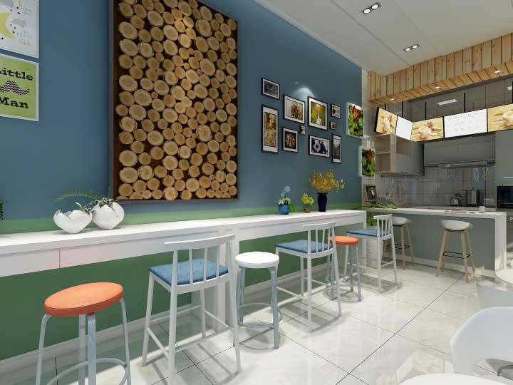 65平米奶茶店裝修設(shè)計(jì)效果圖