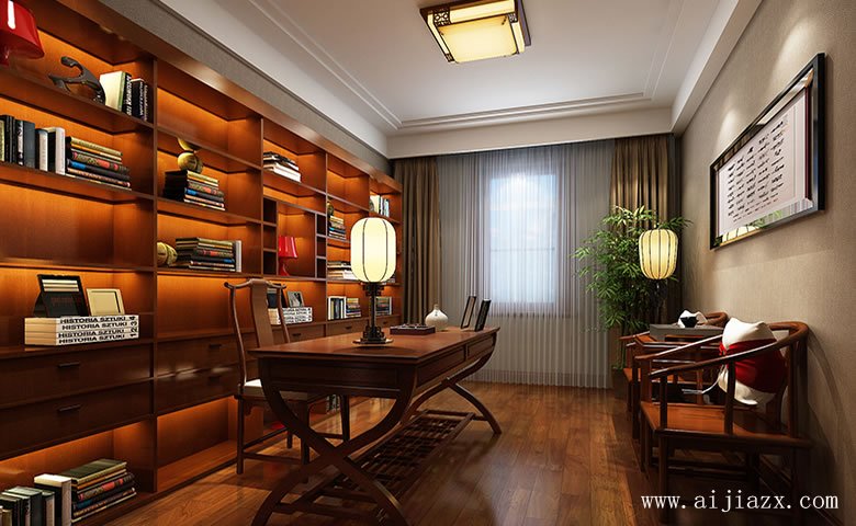 中式風(fēng)格大戶(hù)型裝修效果圖