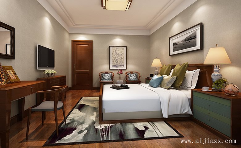 中式風(fēng)格大戶(hù)型裝修效果圖
