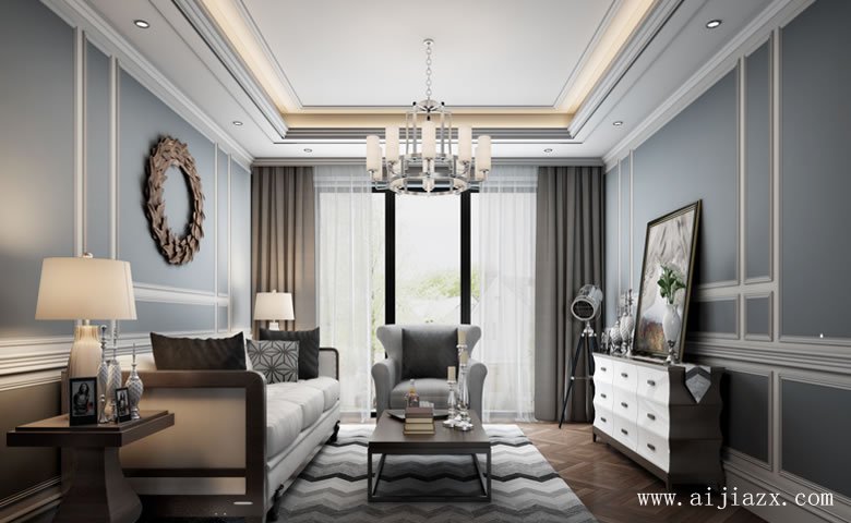 簡歐風(fēng)格大戶型裝修效果圖