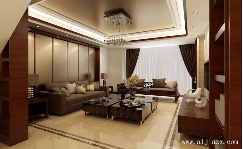 新中圖式風(fēng)格簡約客廳裝修效果