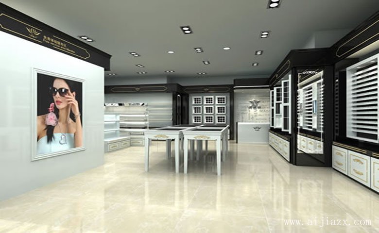時(shí)尚流行的品牌店鋪形象墻裝修效果圖