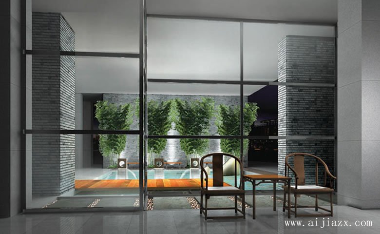 輕松舒適的現(xiàn)代簡約風(fēng)格辦公室休息區(qū)裝修效果圖