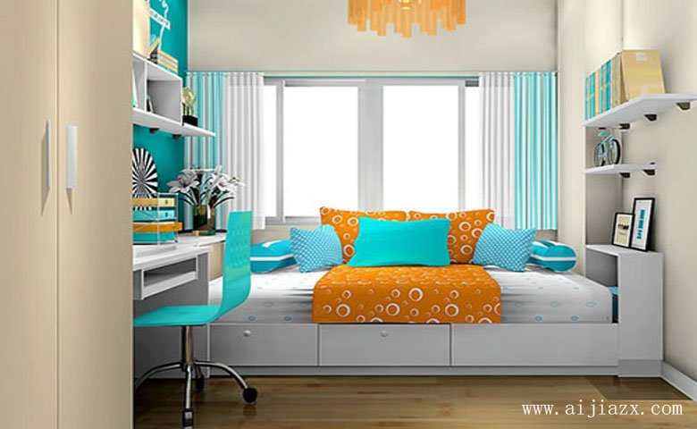 簡(jiǎn)單清爽的現(xiàn)代簡(jiǎn)約風(fēng)格兩居室兒童房裝修效果圖