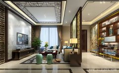 鄭州新中式風(fēng)格大戶(hù)型裝修效果圖